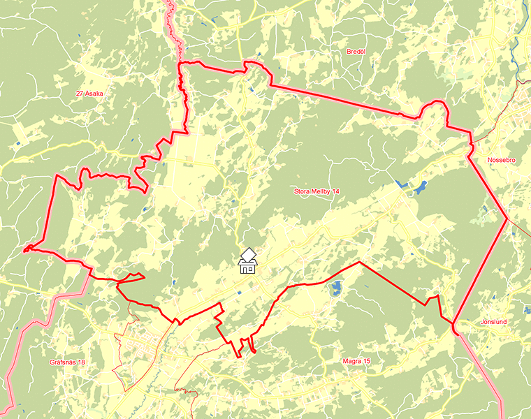 Karta över Stora Mellby 14