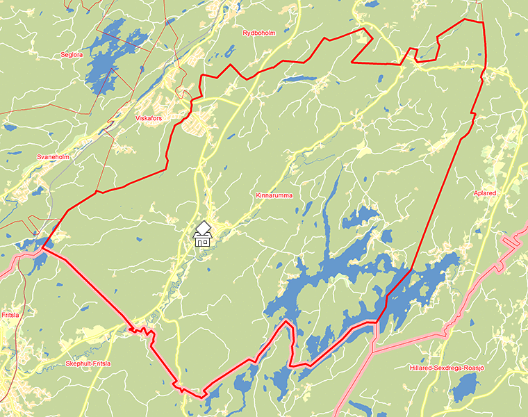 Karta över Kinnarumma