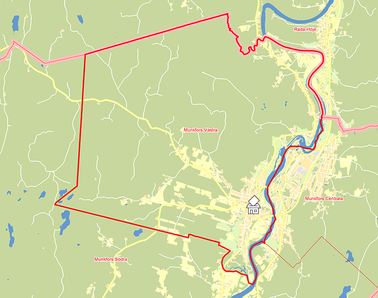 Karta över Munkfors Västra