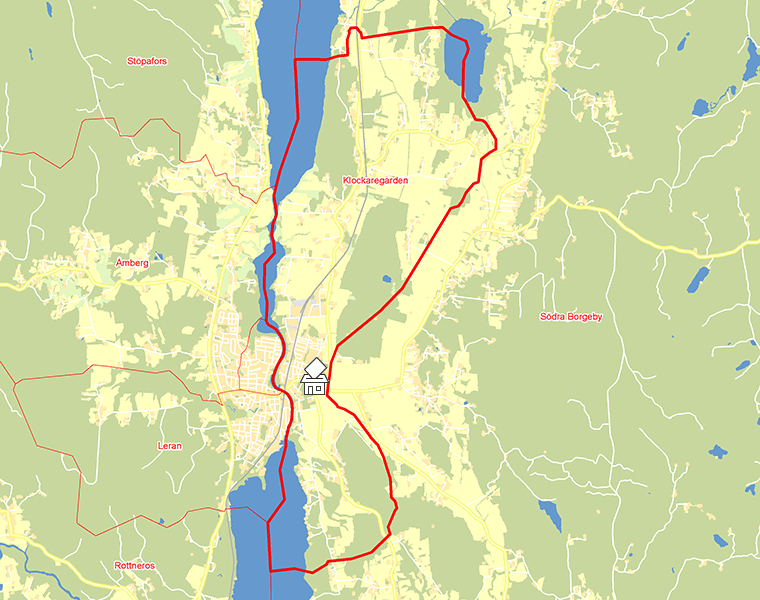 Karta över Klockaregården