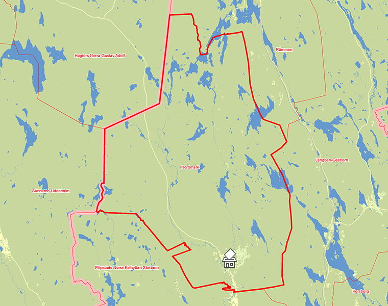 Karta över Nordmark