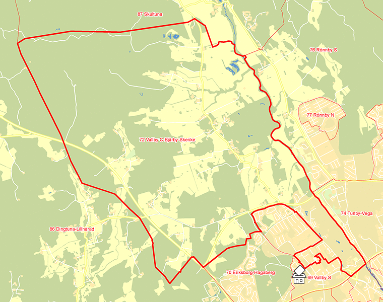Karta över 72 Vallby C-Bjärby-Skerike