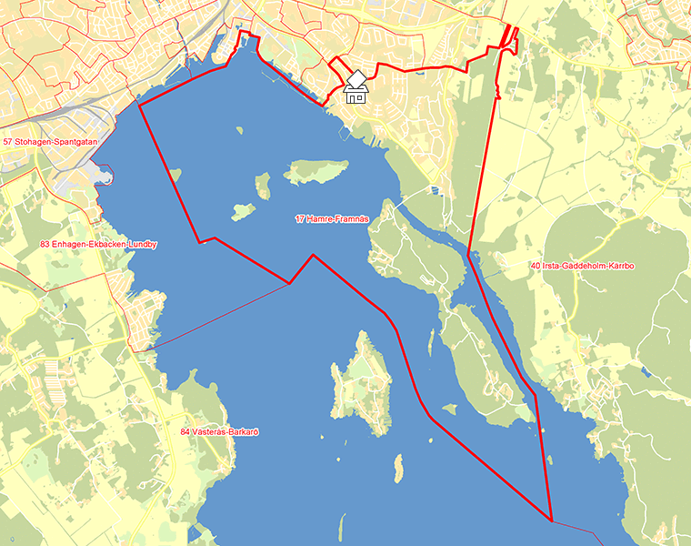 Karta över 17 Hamre-Framnäs