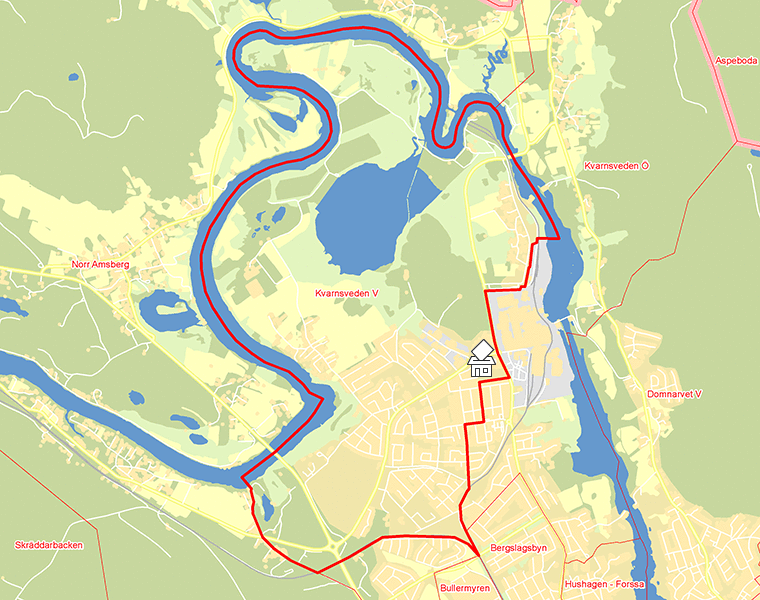 Karta över Kvarnsveden V