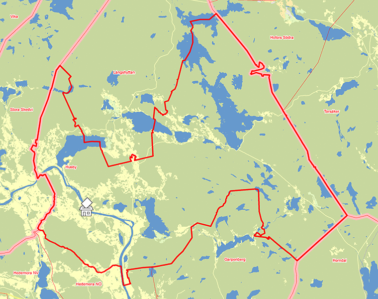 Karta över Husby