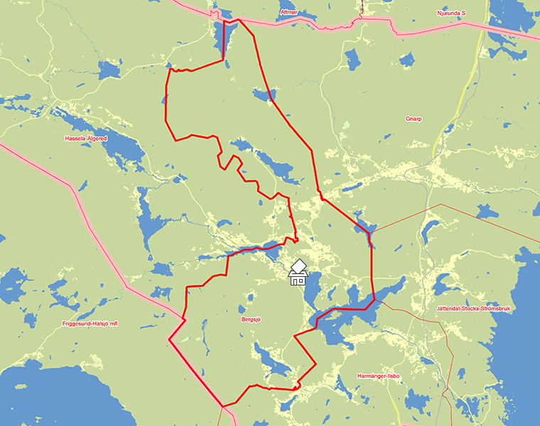 Karta över Bergsjö