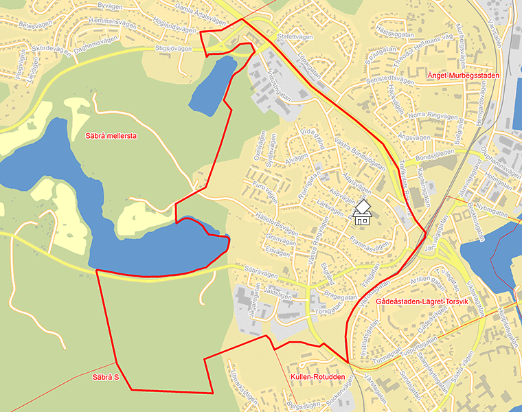 Karta över Hälletorp-Framnäs-Baldershage