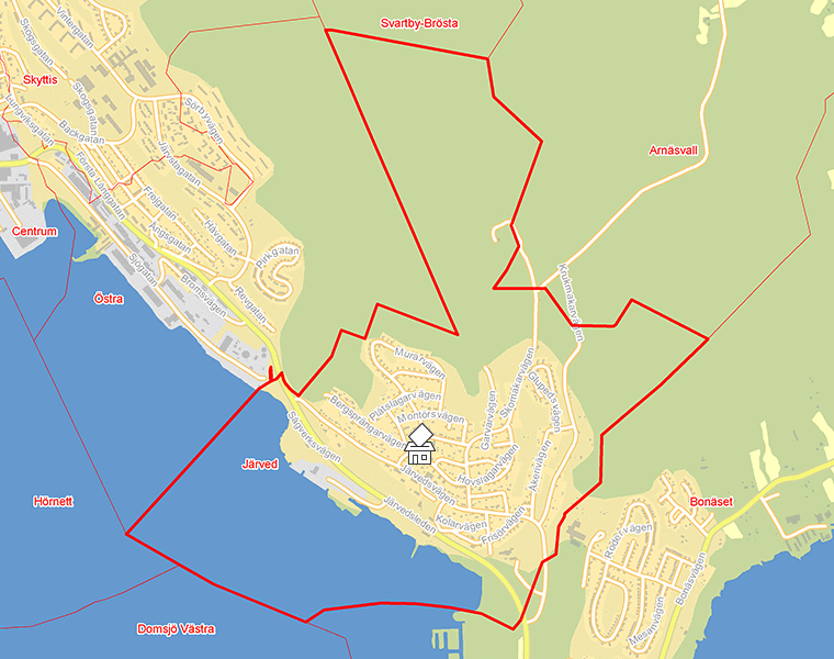 Karta över Järved