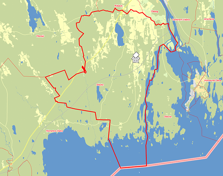 Karta över Stöcke