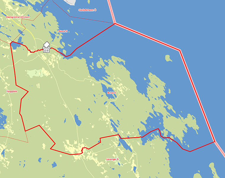 Karta över Bureå S
