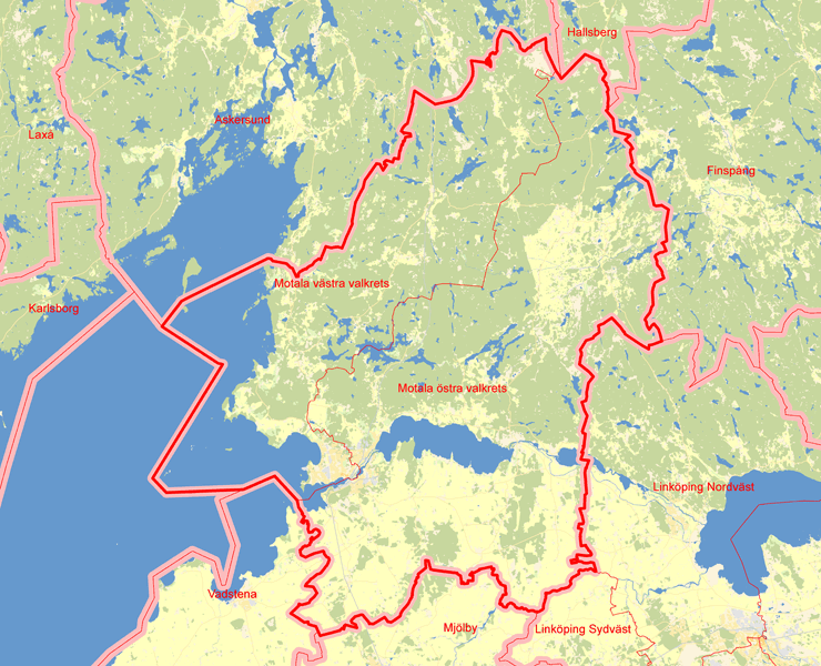 Karta över Motala