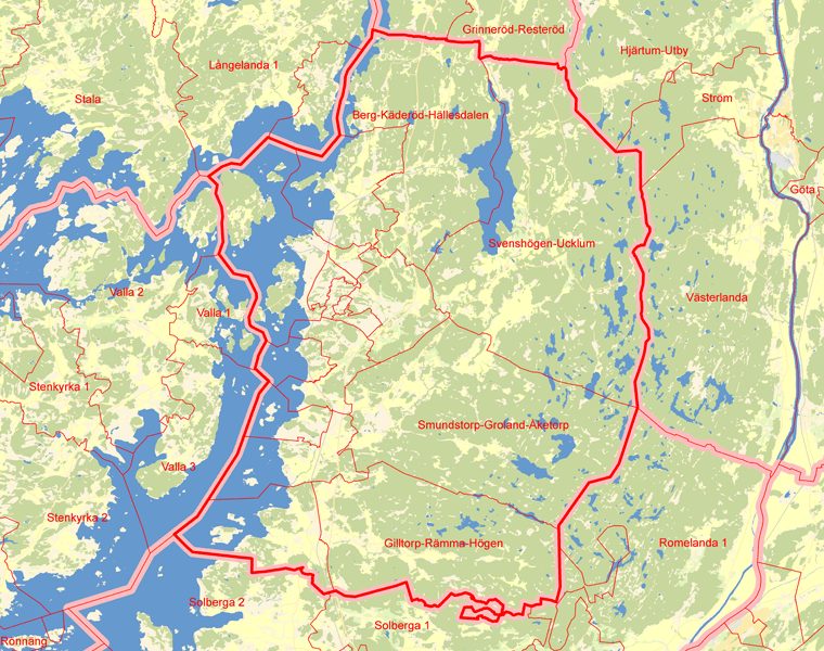 Karta över Stenungsund