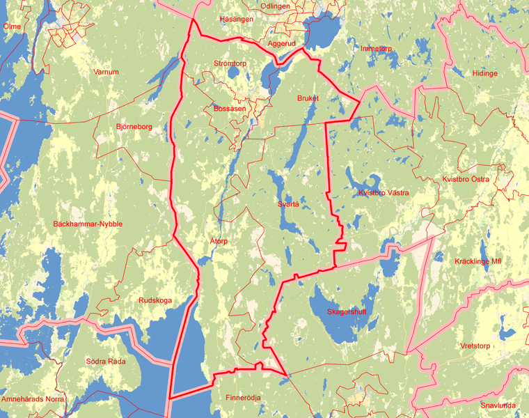 Karta över Degerfors