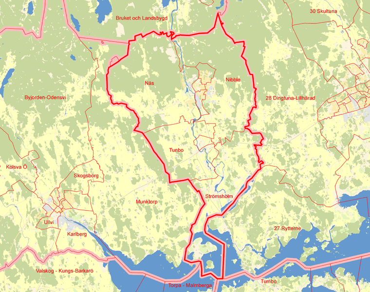 Karta över Hallstahammar