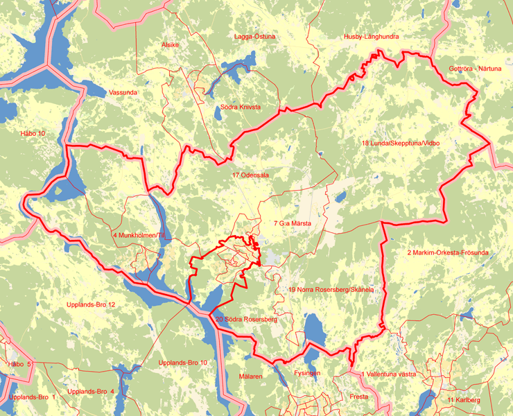Karta över Sigtuna  Första