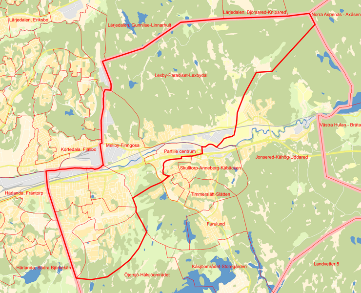Karta över Nordvästra valkretsen