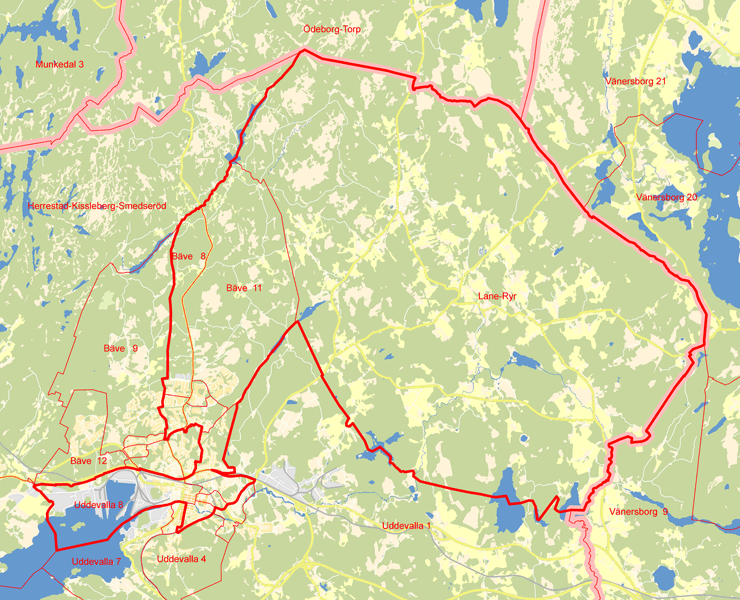 Karta över Uddevalla 3
