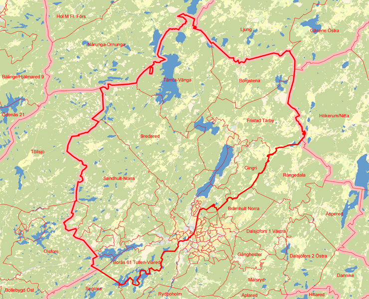 Karta över Borås 3