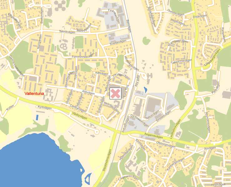 Karta över Vallentuna