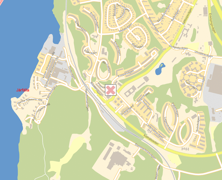 Karta över Järfälla