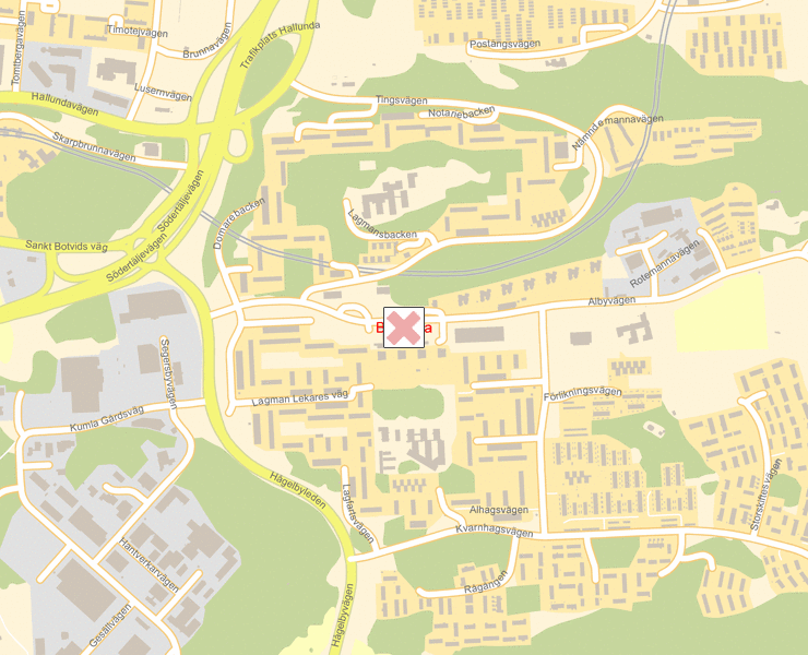 Karta över Botkyrka