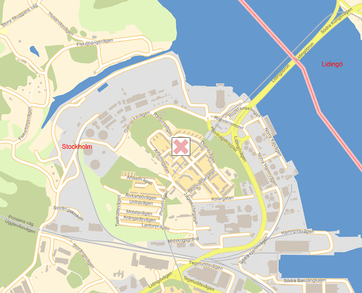 Karta över Stockholm