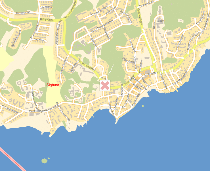Karta över Sigtuna