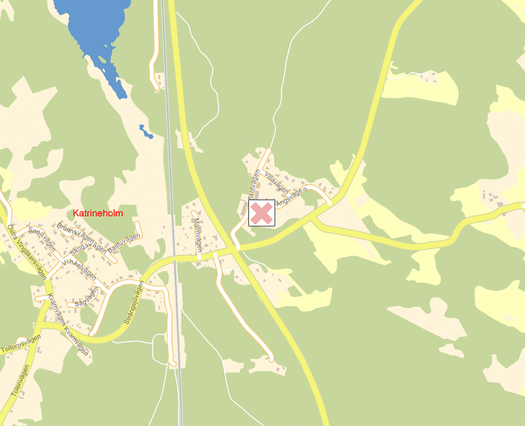 Karta över Katrineholm