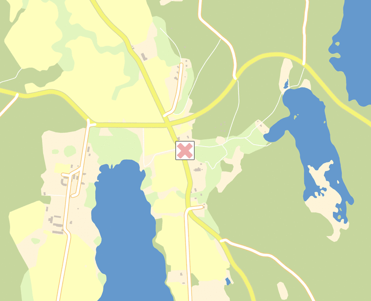 Karta över Växjö