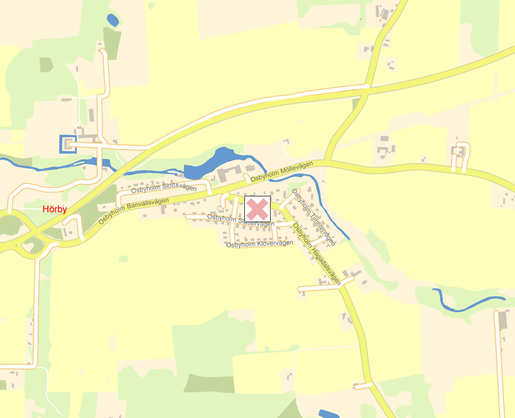 Karta över Hörby