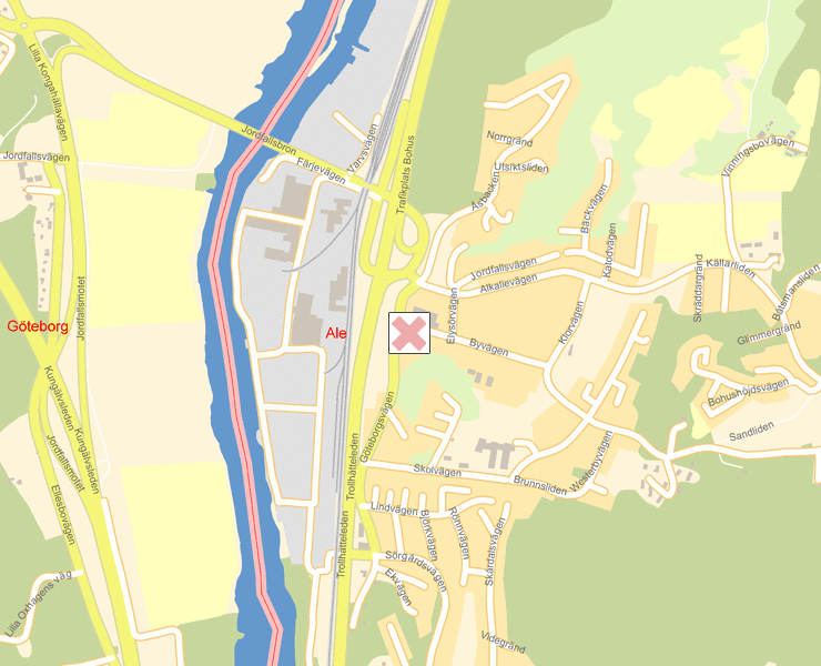 Karta över Ale
