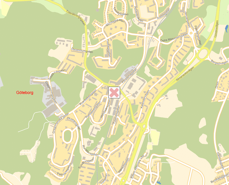 Karta över Göteborg