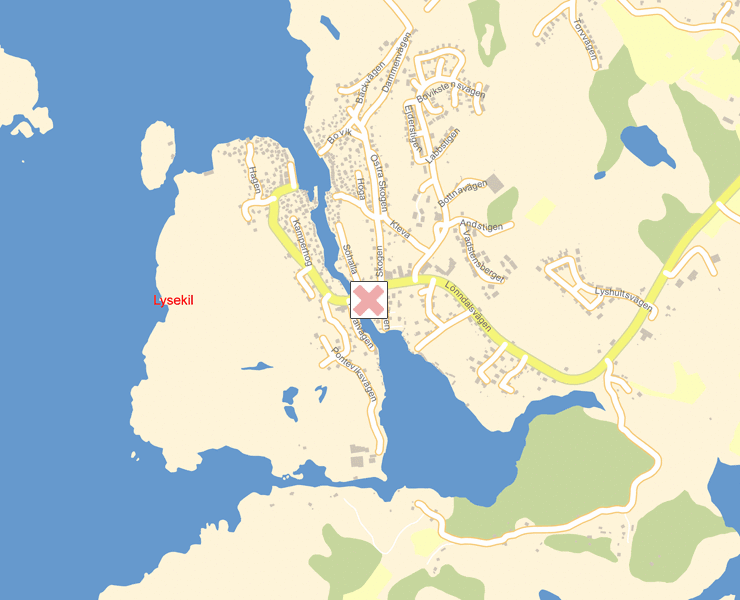 Karta över Lysekil