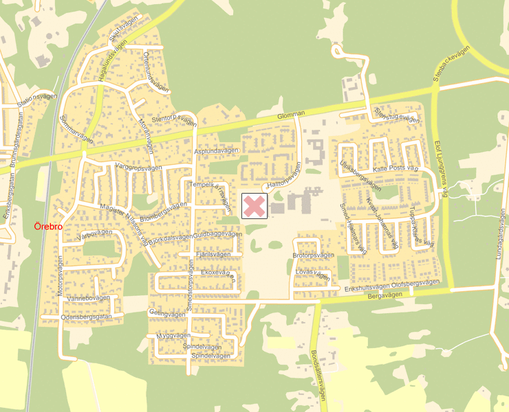 Karta över Örebro