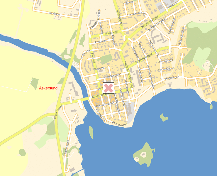 Karta över Askersund