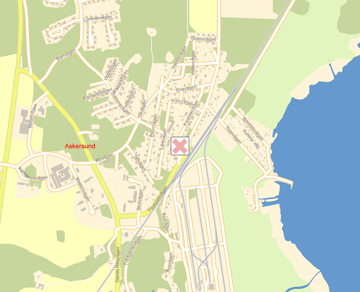 Karta över Askersund