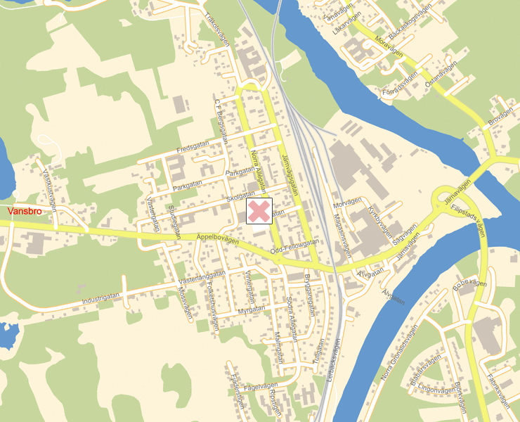 Karta över Vansbro
