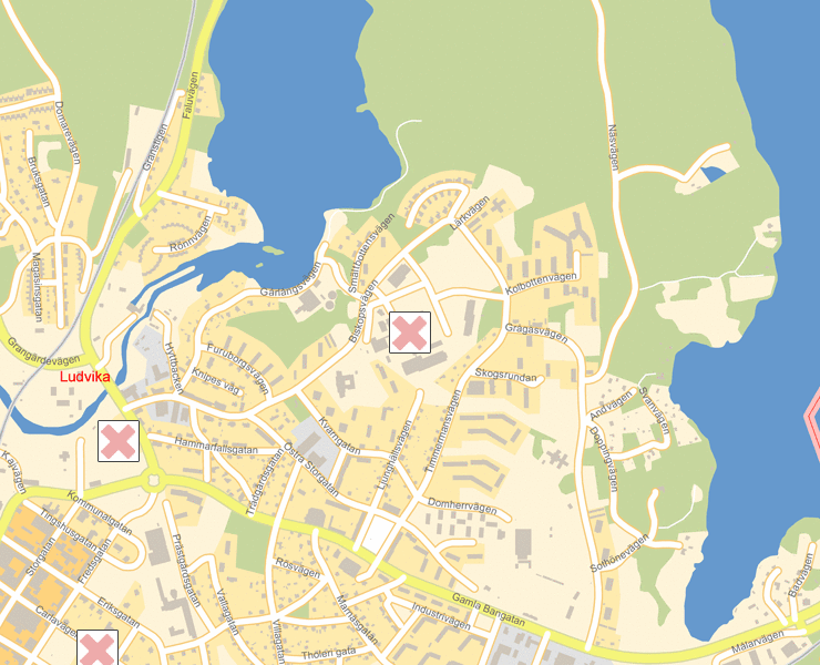 Karta över Ludvika