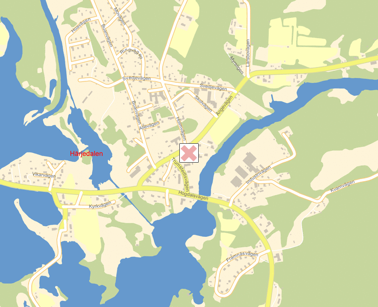 Karta över Härjedalen