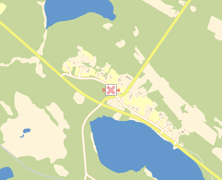 Karta över Skellefteå