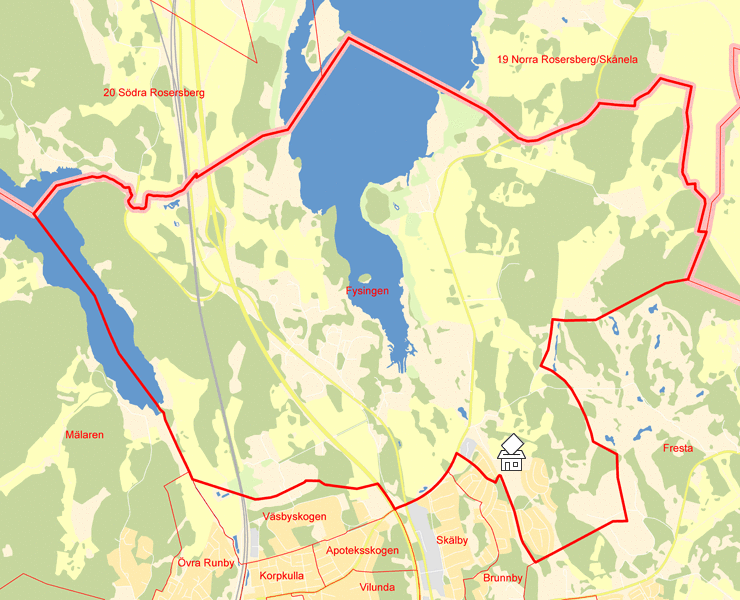 Karta över Fysingen