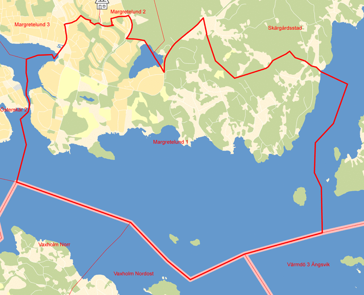 Karta över Margretelund 1