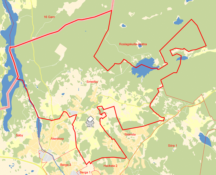 Karta över Smedby