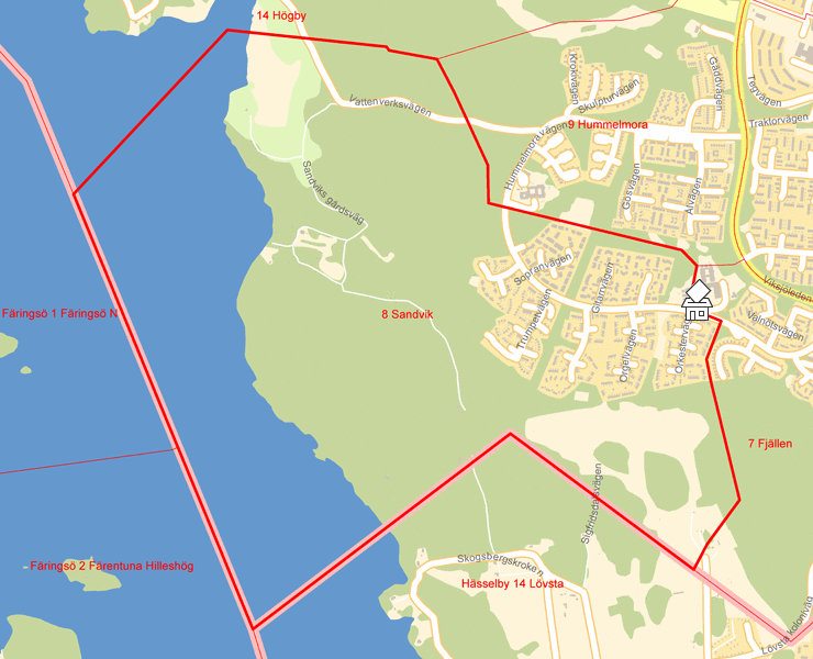 Karta över 8 Sandvik
