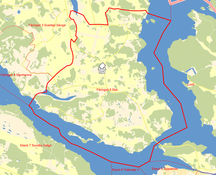 Karta över Färingsö 5 Skå