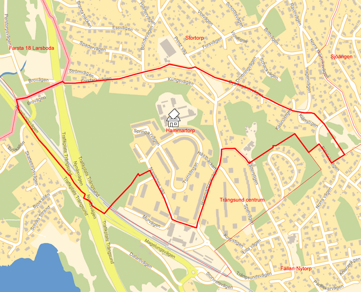 Karta över Hammartorp