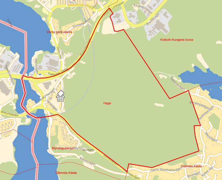Karta över Haga