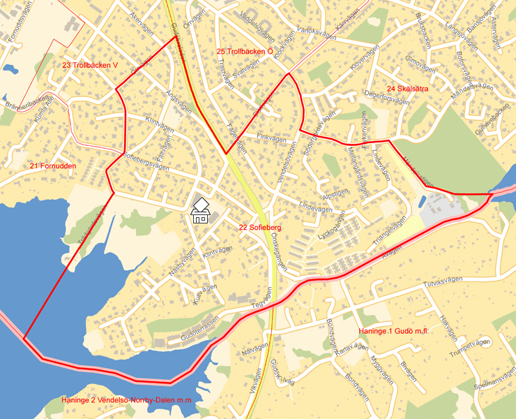 Karta över 22 Sofieberg