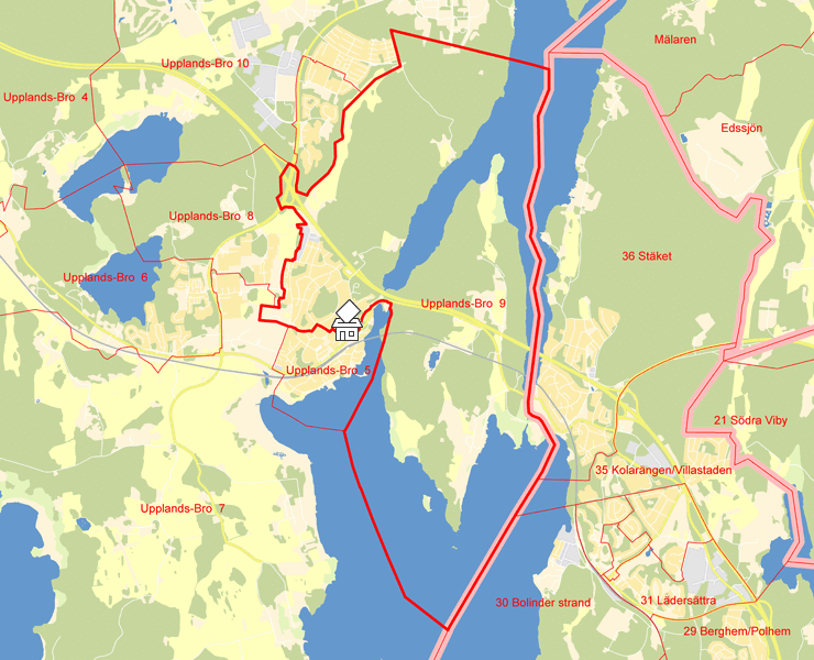 Karta över Upplands-Bro  9