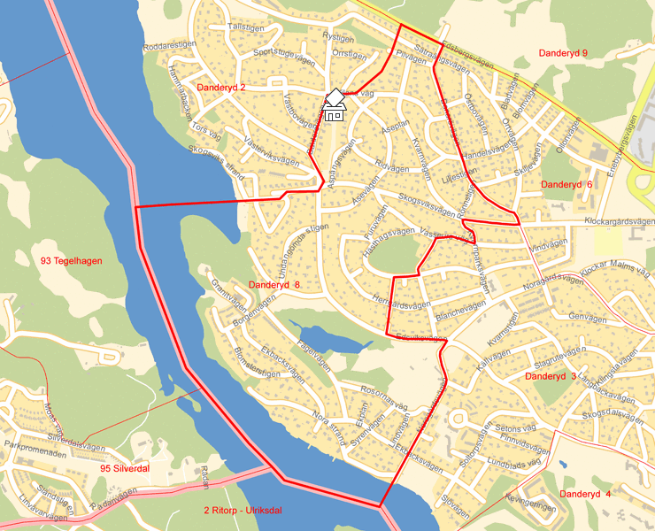 Karta över Danderyd  8